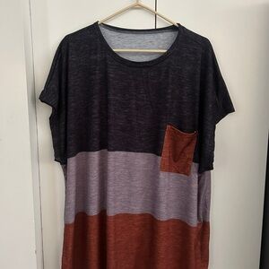 Colorblock T-Shirt with Pocket